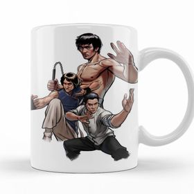 Baskı Dükkanı KB11066 Kung Fu Trio Porselen Kupa Bardak