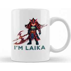 Baskı Dükkanı KB11079 Laika Dragon Knight Fire Summon Porselen Kupa Bardak