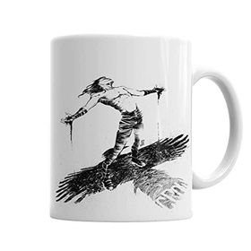 Baskı Dükkanı KB1109 The Crow Freedom Porselen Kupa Bardak