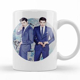 Baskı Dükkanı KB11096 Lee Jong Suk And Kim Woo Bin Porselen Kupa Bardak
