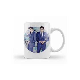 Baskı Dükkanı KB11096 Lee Jong Suk And Kim Woo Bin Porselen Kupa Bardak