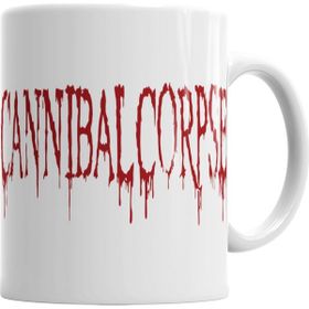 Baskı Dükkanı KB111 Cannibal Corpse Logo Death Obituary Morbid Kupa Bardak