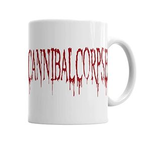 Baskı Dükkanı KB111 Cannibal Corpse Logo Death Obituary Morbid Kupa Bardak