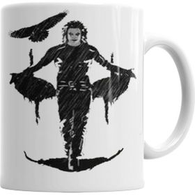 Baskı Dükkanı KB1110 The Crow Face Porselen Kupa Bardak