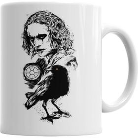 Baskı Dükkanı KB1110 The Crow Face Porselen Kupa Bardak