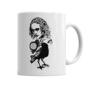 Baskı Dükkanı KB1110 The Crow Face Porselen Kupa Bardak