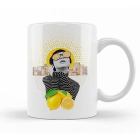 Baskı Dükkanı KB11107 Limone Day Porselen Kupa Bardak