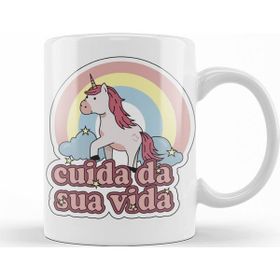 Baskı Dükkanı KB11110 Lion Cuida Da Sua Vida Porselen Kupa Bardak