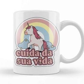 Baskı Dükkanı KB11110 Lion Cuida Da Sua Vida Porselen Kupa Bardak