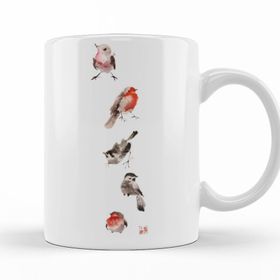 Baskı Dükkanı KB11114 Little Birds Porselen Kupa Bardak