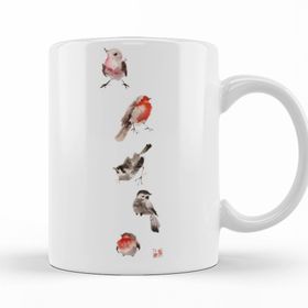 Baskı Dükkanı KB11114 Little Birds Porselen Kupa Bardak