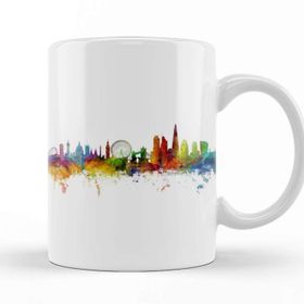 Baskı Dükkanı KB11119 London England Skyline Porselen Kupa Bardak