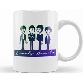 Baskı Dükkanı KB11120 Lonely Hearts The Beatles Porselen Kupa Bardak