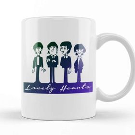 Baskı Dükkanı KB11120 Lonely Hearts The Beatles Porselen Kupa Bardak