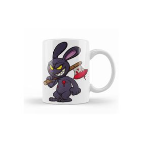 Baskı Dükkanı KB11131 Looney Tunes Evil Bunny Cartoon Porselen Kupa Bardak