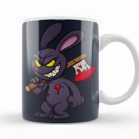Baskı Dükkanı KB11132 Looney Tunes Evil Bunny Cartoon Porselen Kupa Bardak