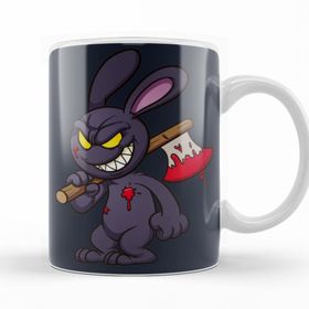 Baskı Dükkanı KB11132 Looney Tunes Evil Bunny Cartoon Porselen Kupa Bardak