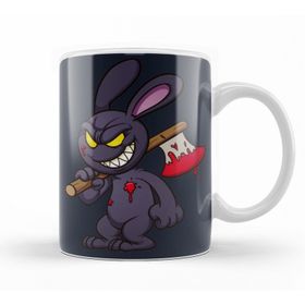 Baskı Dükkanı KB11132 Looney Tunes Evil Bunny Cartoon Porselen Kupa Bardak
