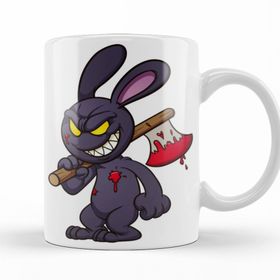 Baskı Dükkanı KB11132 Looney Tunes Evil Bunny Cartoon Porselen Kupa Bardak