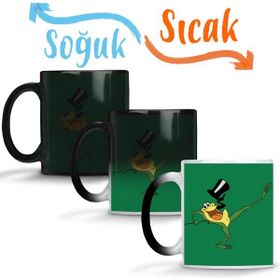 Baskı Dükkanı KB11136 Looney Tunes Magician Frog Porselen Kupa Bardak