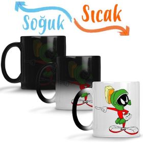 Baskı Dükkanı KB11140 Looney Tunes Marvin The Martian Girl Porselen Kupa Bardak