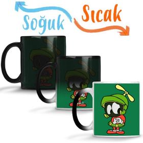 Baskı Dükkanı KB11140 Looney Tunes Marvin The Martian Girl Porselen Kupa Bardak