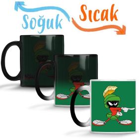 Baskı Dükkanı KB11140 Looney Tunes Marvin The Martian Girl Porselen Kupa Bardak