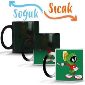 Baskı Dükkanı KB11140 Looney Tunes Marvin The Martian Girl Porselen Kupa Bardak