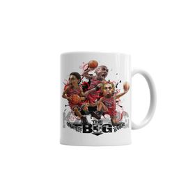 Baskı Dükkanı KB1115 The 3 Big Chicago Bulls Porselen Kupa Bardak