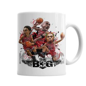 Baskı Dükkanı KB1115 The 3 Big Chicago Bulls Porselen Kupa Bardak
