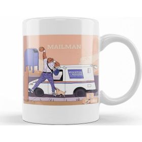 Baskı Dükkanı KB11181 Mailman Malone Porselen Kupa Bardak