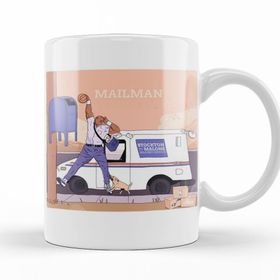 Baskı Dükkanı KB11181 Mailman Malone Porselen Kupa Bardak