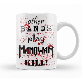 Baskı Dükkanı KB11190 Manowar Kıll Porselen Kupa Bardak