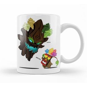 Baskı Dükkanı KB11193 Maokai Mascara Crash Porselen Kupa Bardak