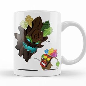Baskı Dükkanı KB11193 Maokai Mascara Crash Porselen Kupa Bardak