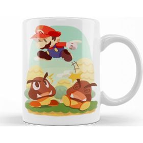 Baskı Dükkanı KB11201 Mario Jump In Gommbas Porselen Kupa Bardak