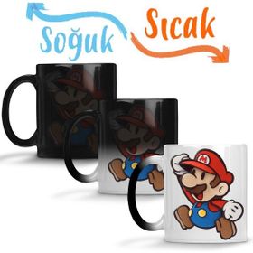Baskı Dükkanı KB11201 Mario Jump In Gommbas Porselen Kupa Bardak