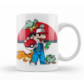 Baskı Dükkanı KB11203 Mario Pokemario Porselen Kupa Bardak