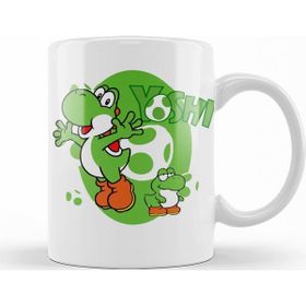 Baskı Dükkanı KB11204 Mario Ve Yoshi Porselen Kupa Bardak