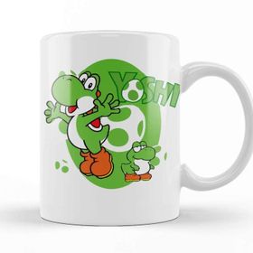 Baskı Dükkanı KB11204 Mario Ve Yoshi Porselen Kupa Bardak