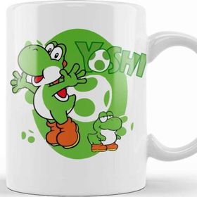 Baskı Dükkanı KB11204 Mario Ve Yoshi Porselen Kupa Bardak