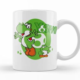 Baskı Dükkanı KB11205 Mario Ve Yoshi Porselen Kupa Bardak