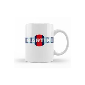 Baskı Dükkanı KB11206 Martini Martini Racing Stripe Porselen Kupa Bardak