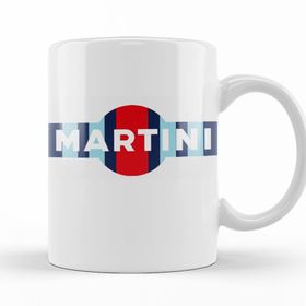 Baskı Dükkanı KB11206 Martini Martini Racing Stripe Porselen Kupa Bardak