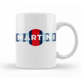 Baskı Dükkanı KB11206 Martini Martini Racing Stripe Porselen Kupa Bardak