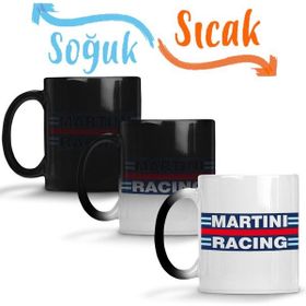 Baskı Dükkanı KB11206 Martini Martini Racing Stripe Porselen Kupa Bardak