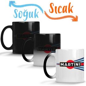 Baskı Dükkanı KB11207 Martini Racing Curved Stripe Porselen Kupa Bardak