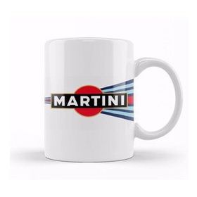 Baskı Dükkanı KB11207 Martini Racing Curved Stripe Porselen Kupa Bardak