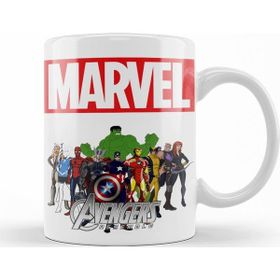 Baskı Dükkanı KB11211 Marvel Avengers Porselen Kupa Bardak