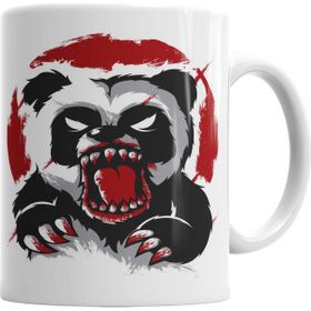 Baskı Dükkanı KB1122 Tehlikeli Panda Porselen Kupa Bardak